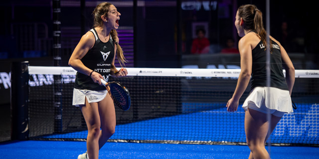 Carmen Goenaga y Lucía Martínez victoria octavos de final Milano Premier Padel 2023