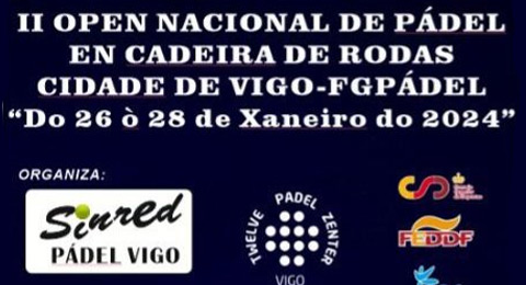 Vigo será la sede del II Open Nacional de Pádel en silla de ruedas