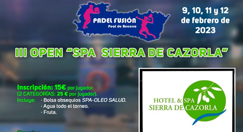 Llega a Jaén la tercera edición de un torneo en claro crecimiento: el Open Spa Sierra de Cazorla