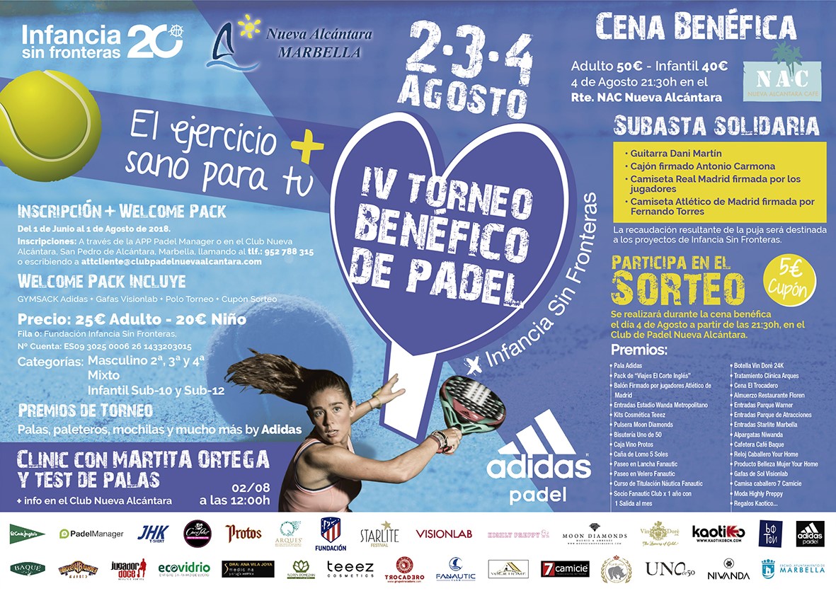 Cartel del torneo benéfico de Marbella