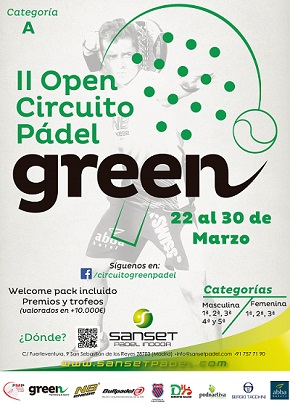 Todo preparado para la 2ª prueba del Circuito Green Pádel