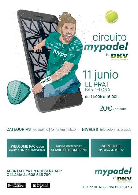 Cartel del torneo MyPadel en Barcelona