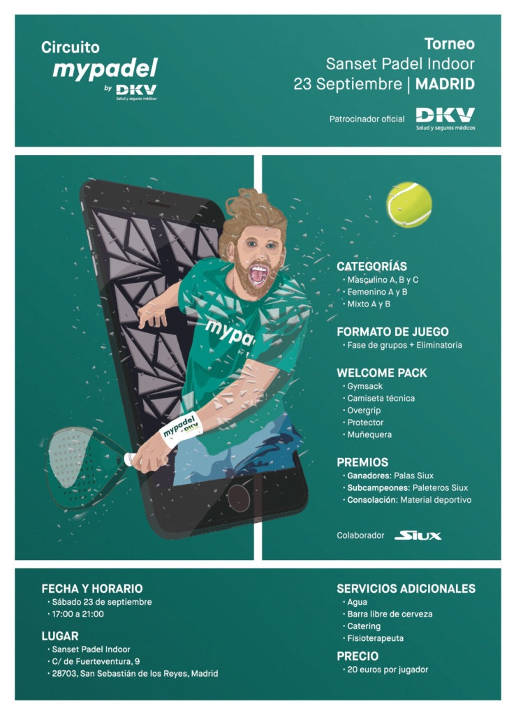 Cartel My Padel con Siux