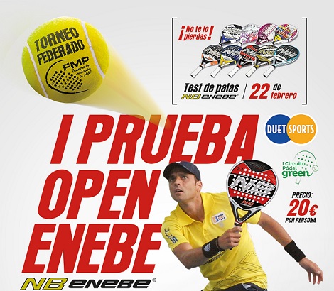 Del 22 de febrero al 2 de marzo se disputa 'I Circuito Green Padel - Open Enebe'