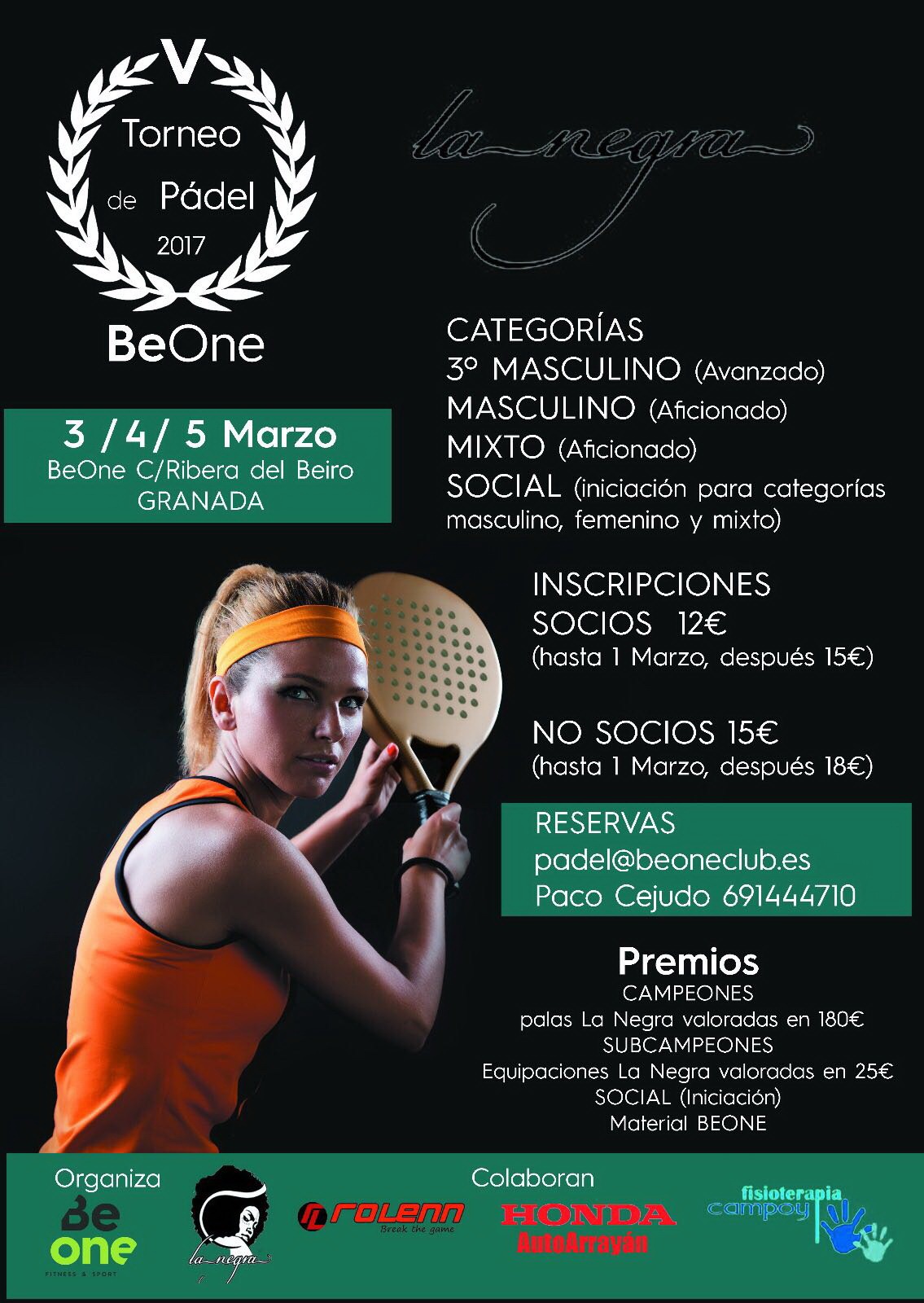 Cartel del torneo beone