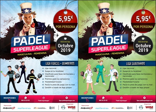 Carteles Superleague Padel