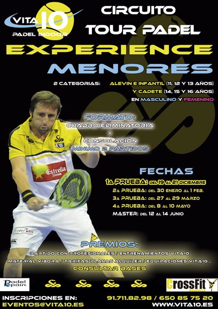 Vive el pádel de menores con el Circuito Tour Padel Experience Vita10