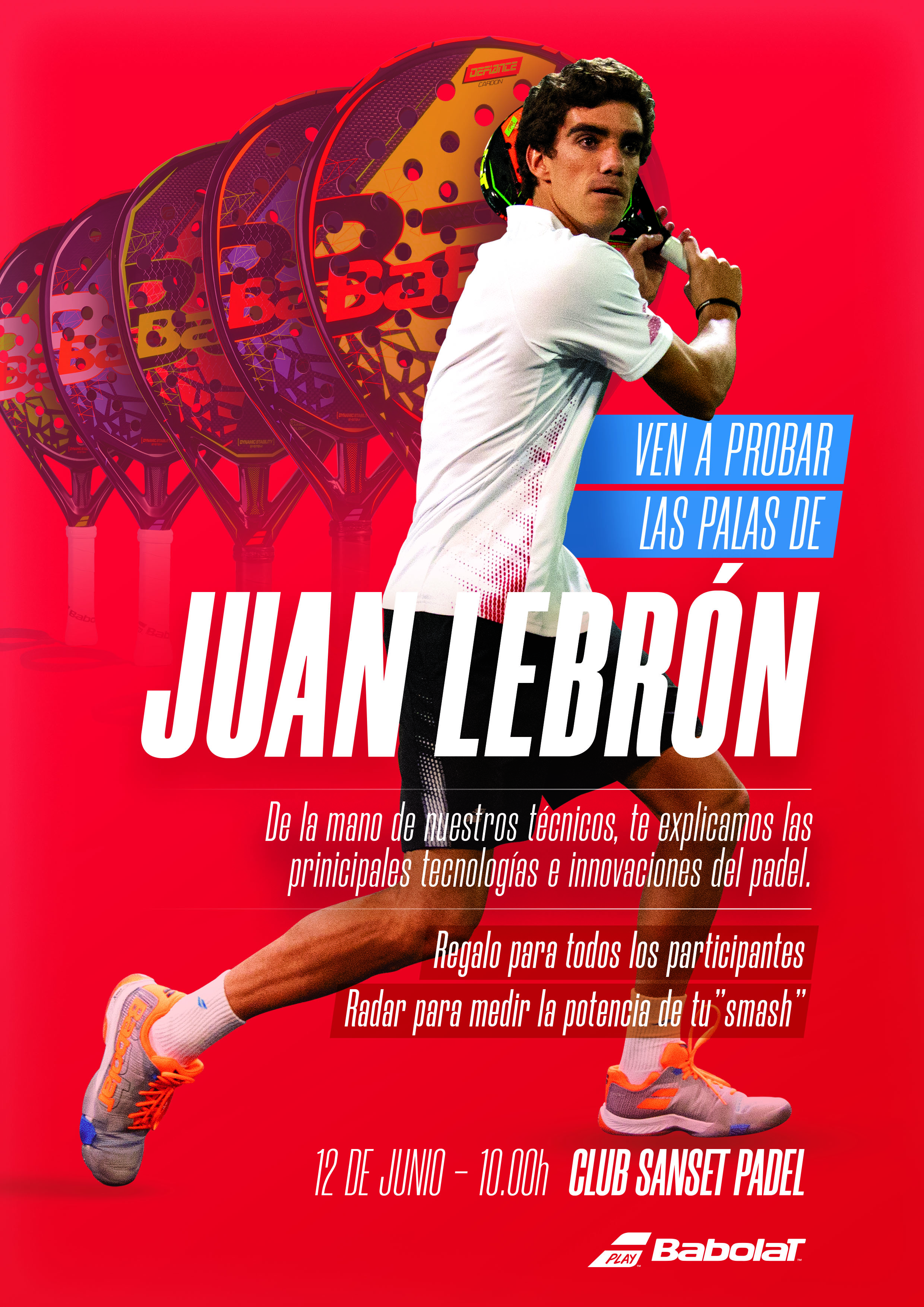 Testeo palas Babolat Juan Lebrón