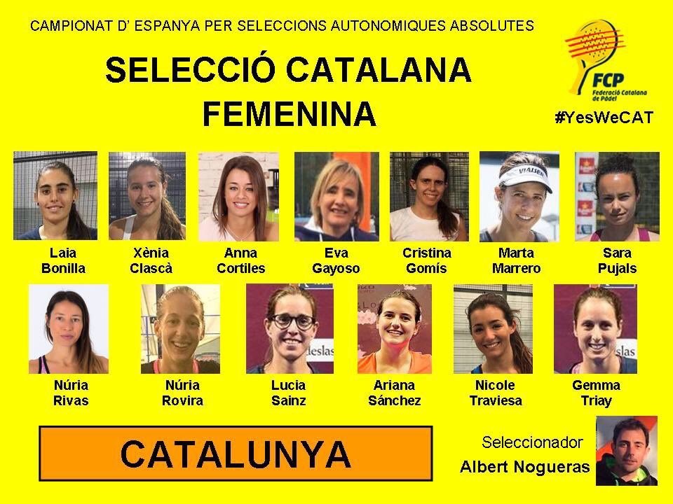 Equipo femenino Cataluña Cto España SSAA 2018