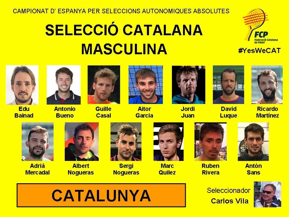 Equipo masculino Cataluña Cto España SSAA 2018