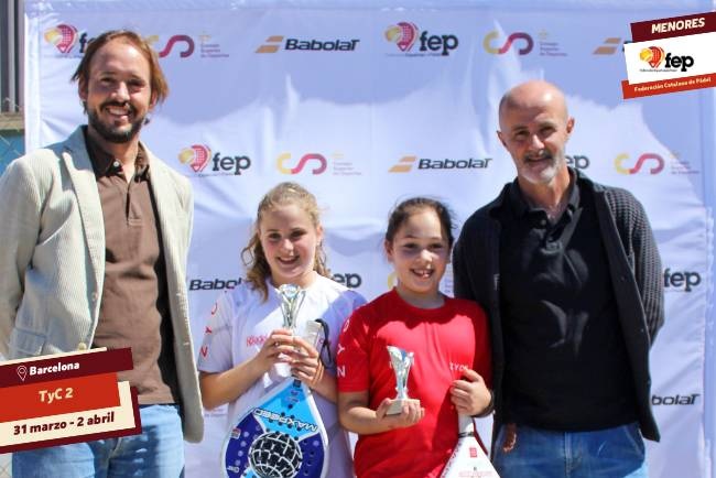 Entrega títulos TyC2 Barcelona FEP Padel 2023  chicas