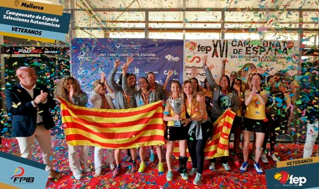 Cataluña equipos veteranos FEP medalla oro