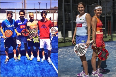 Varias parejas del World Padel Tour, en el Mutua Madrid Open