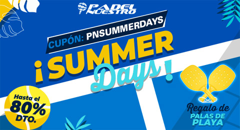 Los Summer Days llegan a Padel Nuestro con hasta un ¡80% de descuento!