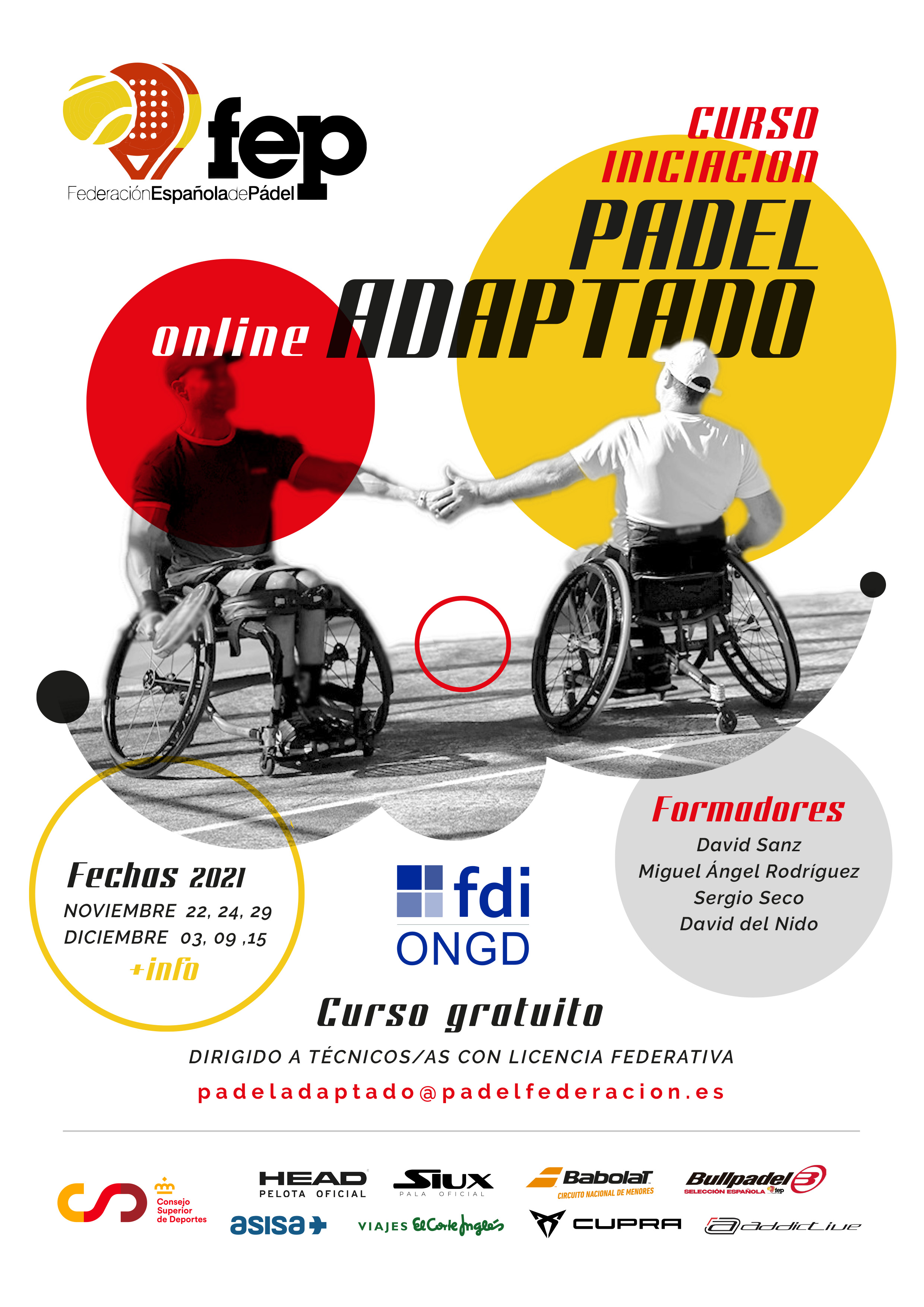 Curso pádel adaptado Federación Española