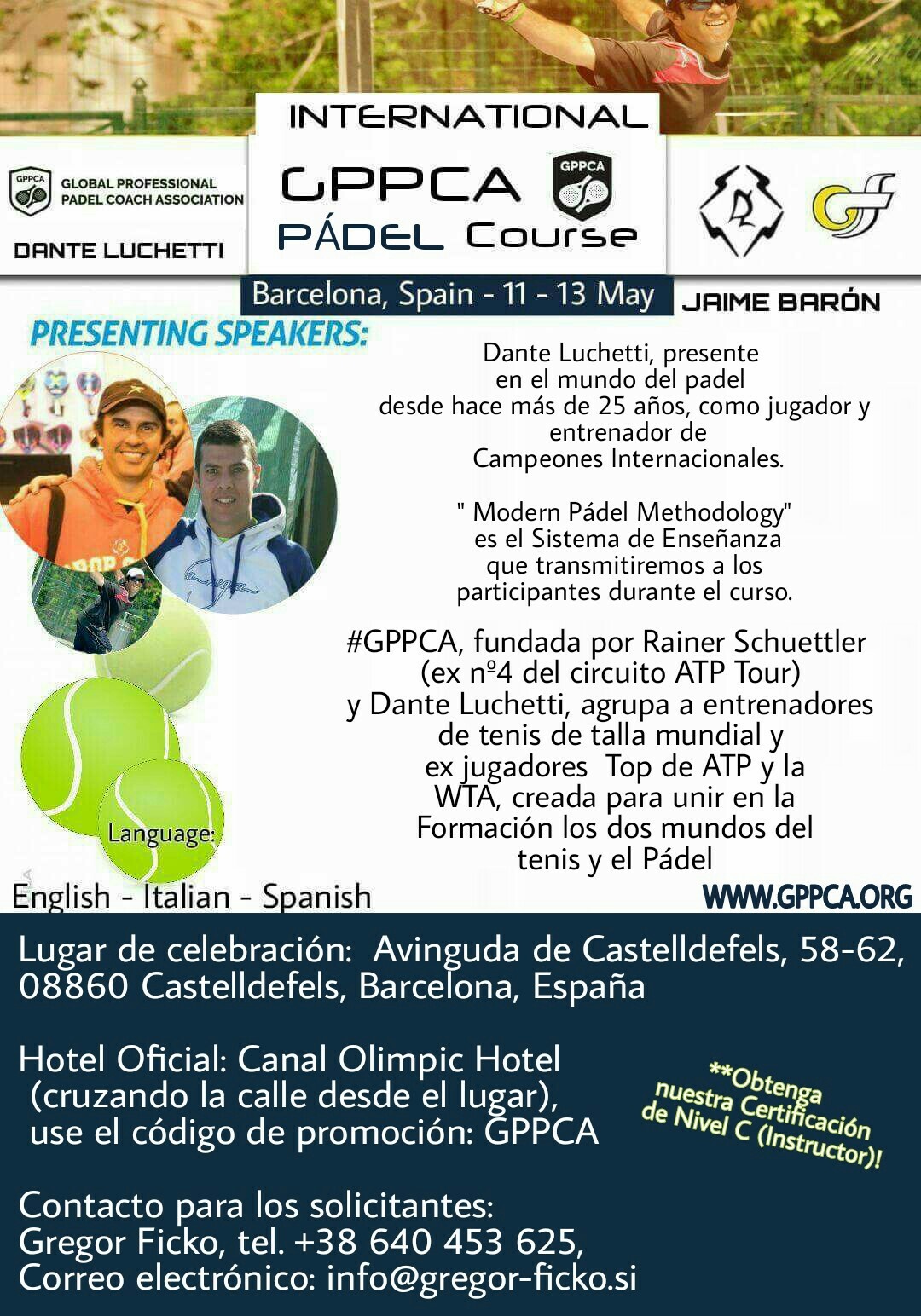 Curso Internacional Barcelona GPPCA Dante Luchetti