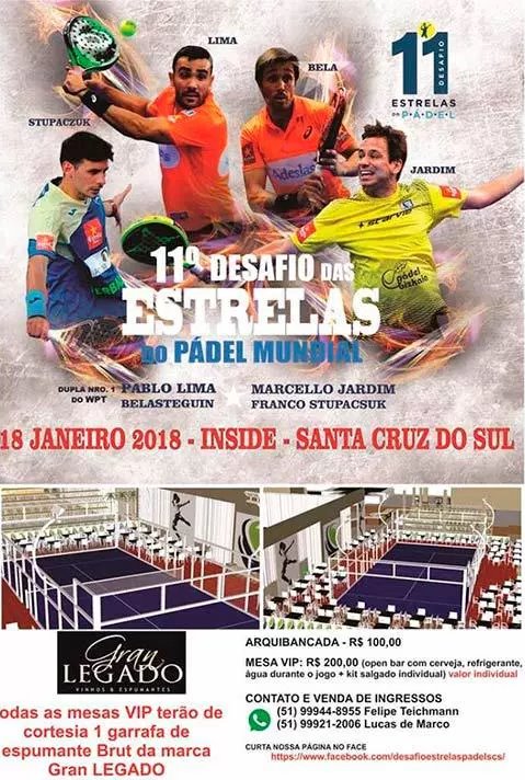 Cartel Desafío de las Estrellas Brasil 