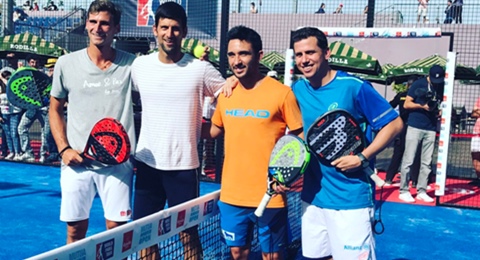 Djokovic vuelve a declararse fan del pádel en Madrid