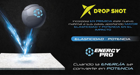 Drop Shot incorpora en primicia el material Energy Pro en sus palas