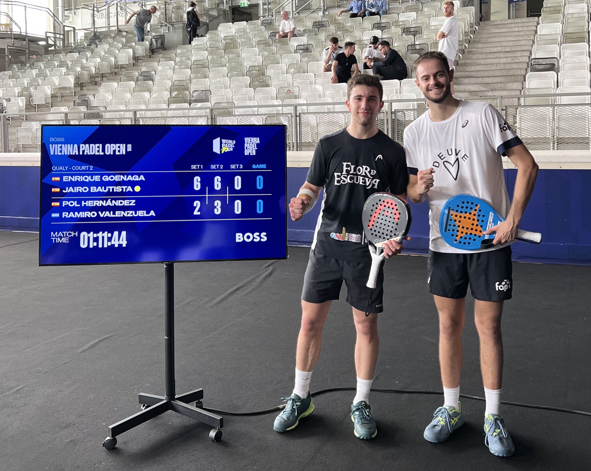 Enrique Goenaga y Jairo Bautista finales previas Viena 2023