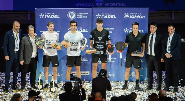 Entrega títulos final Mendoza Premier Padel 2022