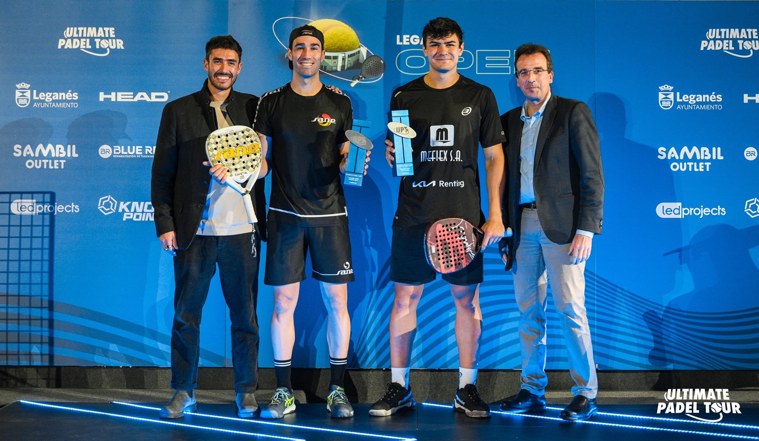 Entrega título chicos Madrid Leganés Javi Ruiz y Pablo Cardona