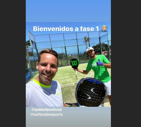 Entrenamiento Pablo Lijó y Aday Santana