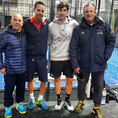 Equipo trabajo Nacho Gadea y Aday Santana con Severino Iezzi y Horacio Álvarez Clementi