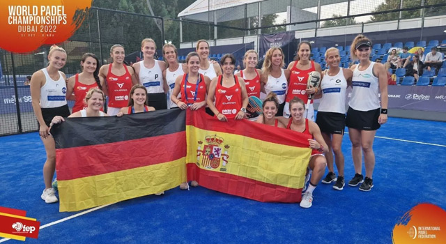 Equipo femenino España segunda jornada Mundial Dubai 2022