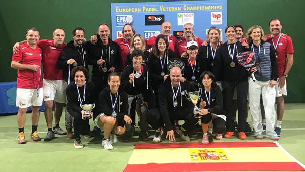 Participantes equipo español europeo veteranos 2019