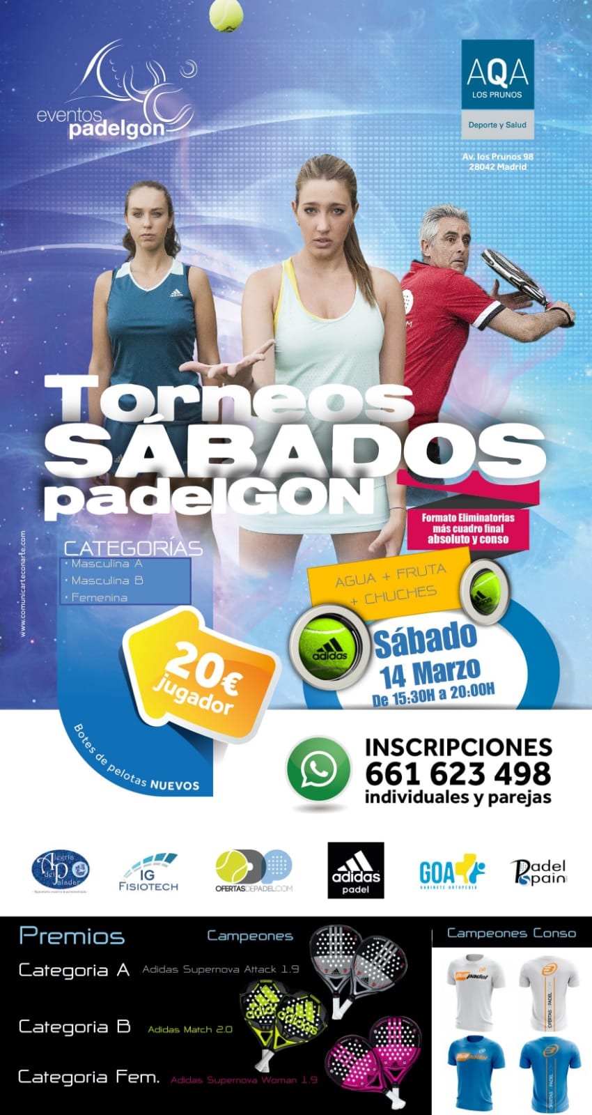 Torneo marzo eventos padelgon