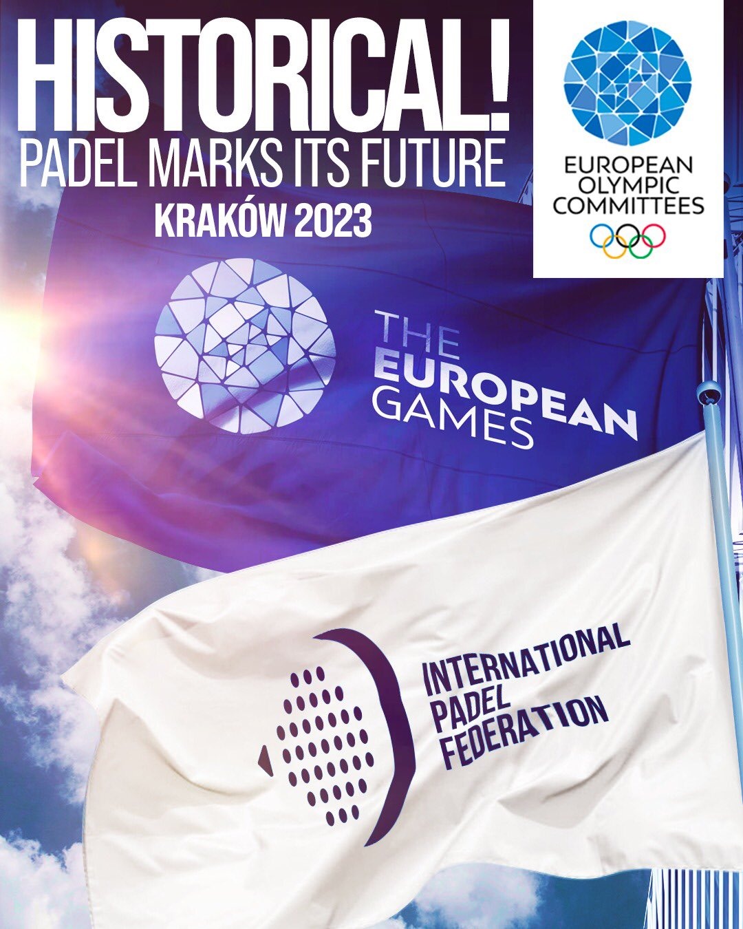 Pádel presencia Juegos Europeos del Deporte 2023