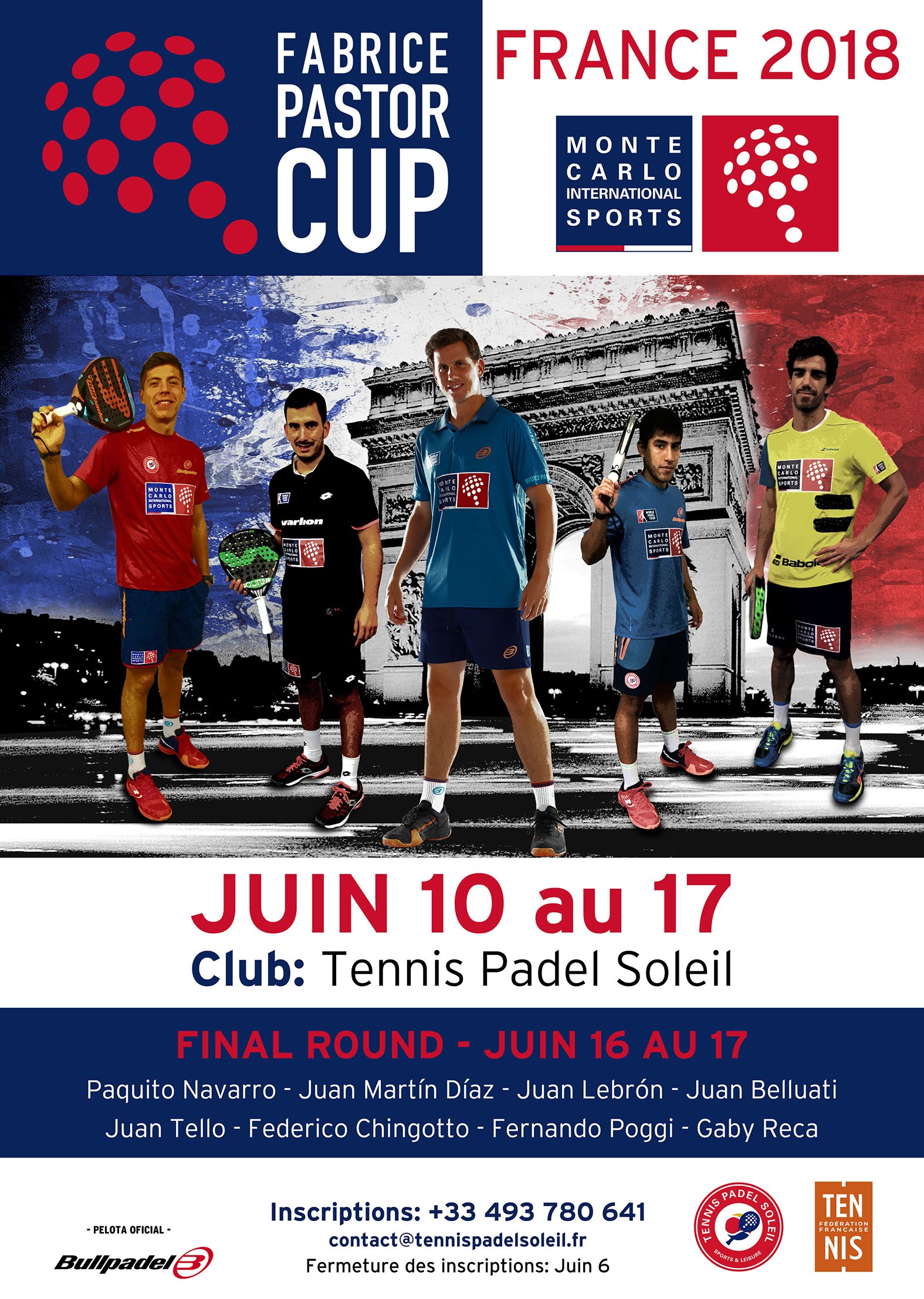 Cartel Fabrice Pastor Cup 2018 Francia