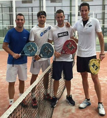 David Ferrer disfruta del pádel con LX Planet