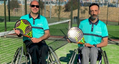 Javier Hurtado y Carlos Vizcaíno, dos nuevos jugones para el equipo StarVie de pádel en silla