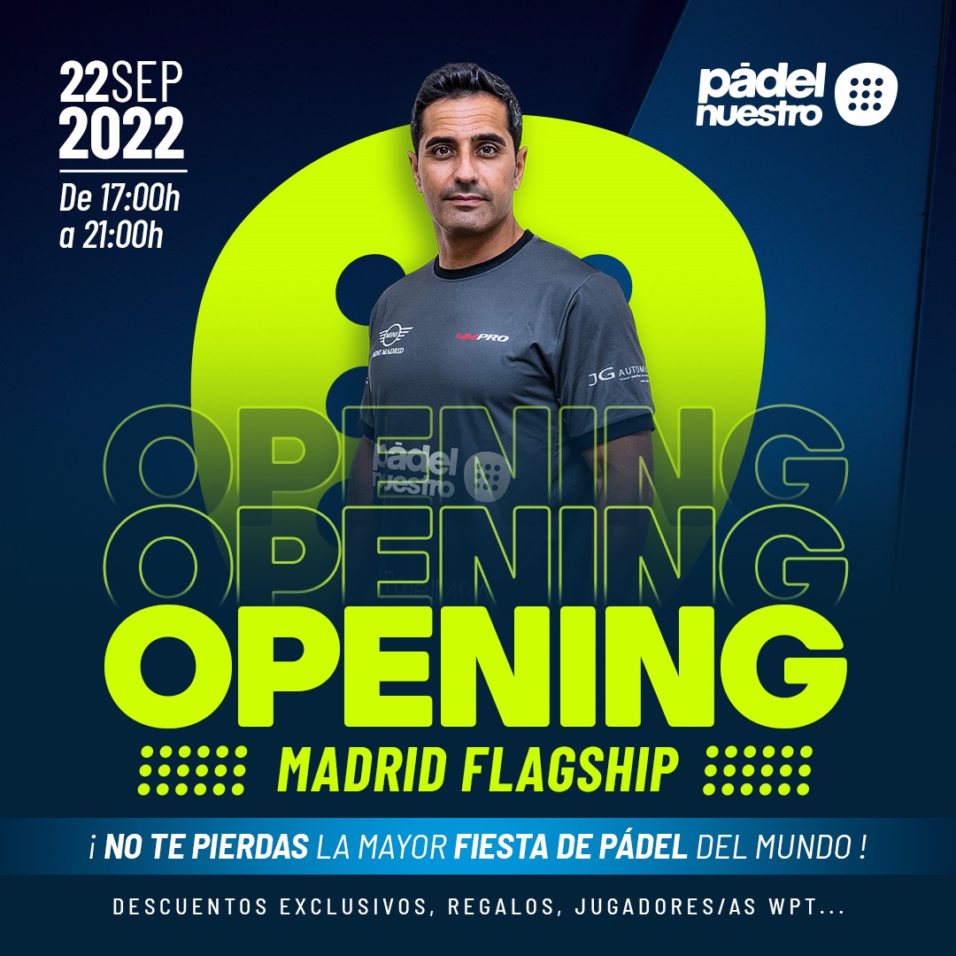 Apertura oficial tienda padel nuestro Manu martín