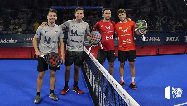 Inicio de la final Pablo Lima y Agus Tapia vs. Paquito y Di Nenno Málaga Open