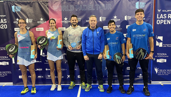 Foto equipo victoria Las Rozas Open Lucía Sainz y Gemma Triay 2020 dentro