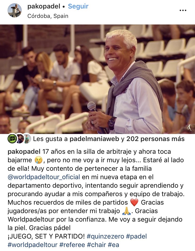 Despedida Paco Aparicio arbitraje