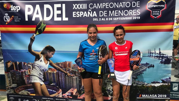 Podio ganadores Cto España menores chicas trofeo