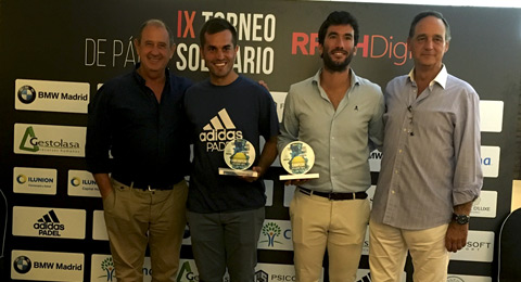 Ambiente y resultados de 10 en el IX torneo solidario de pádel RRHHDigital