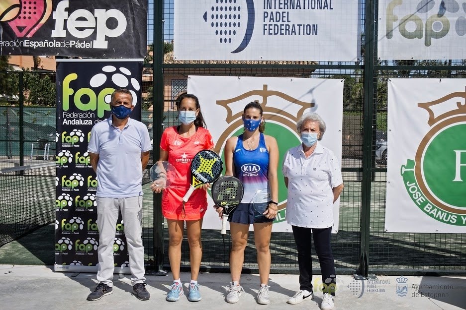 Campeonas cuadro femenino FIP Tour 2020 Málaga