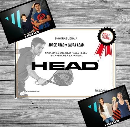 Ganadores NExt Head Padel Rebel