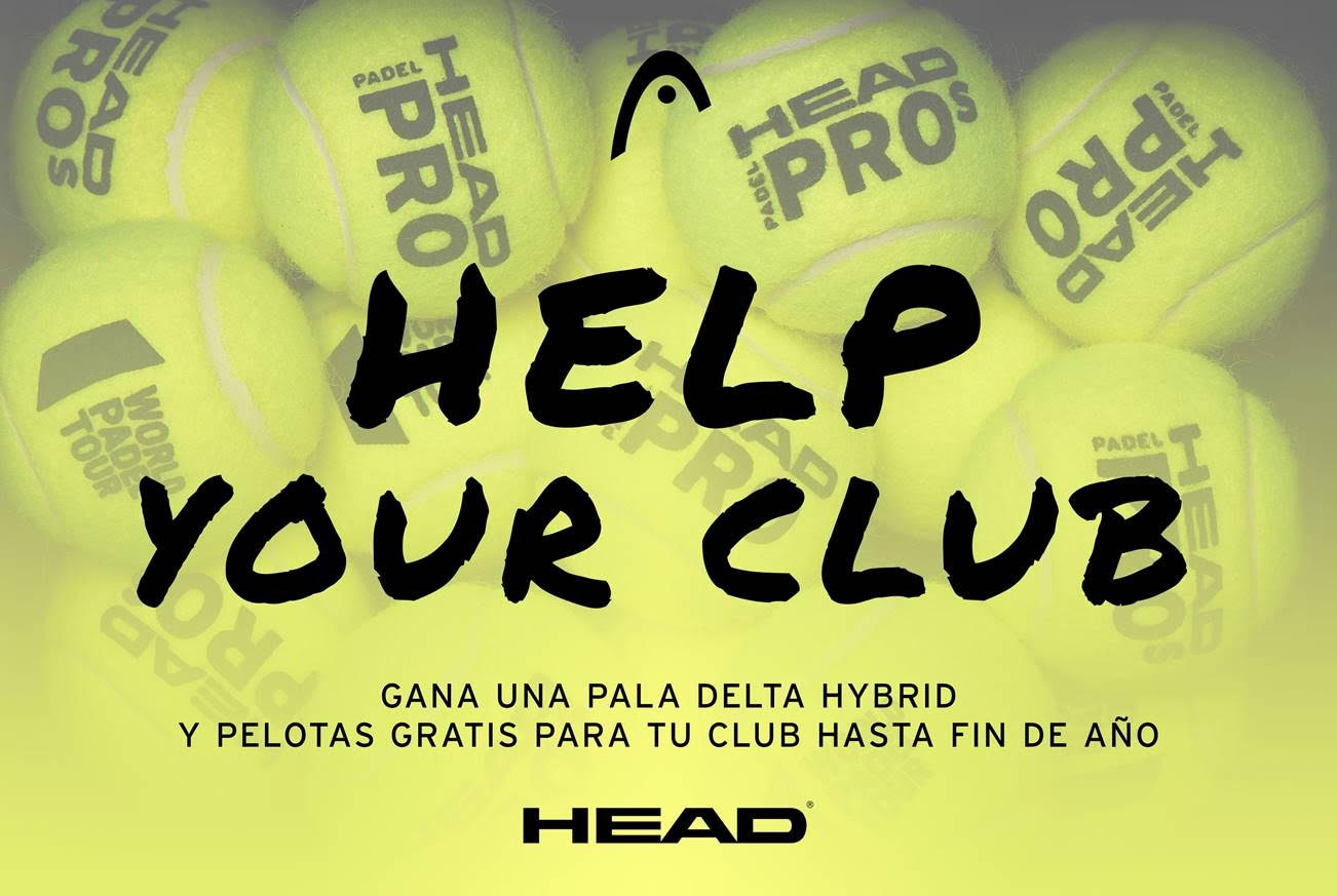 Promoción help your club head padel