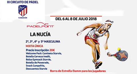 La Nucía se prepara para recibir la solidaridad rojiblanca del Circuito Fundación Atlético de Madrid