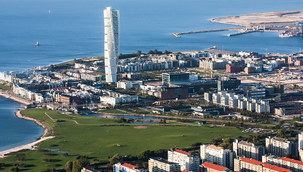 Ciudad de Malmö en Suecia