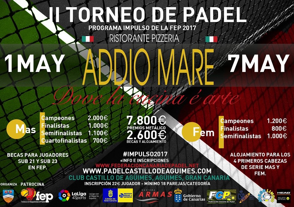 Cartel torneo italia FEP