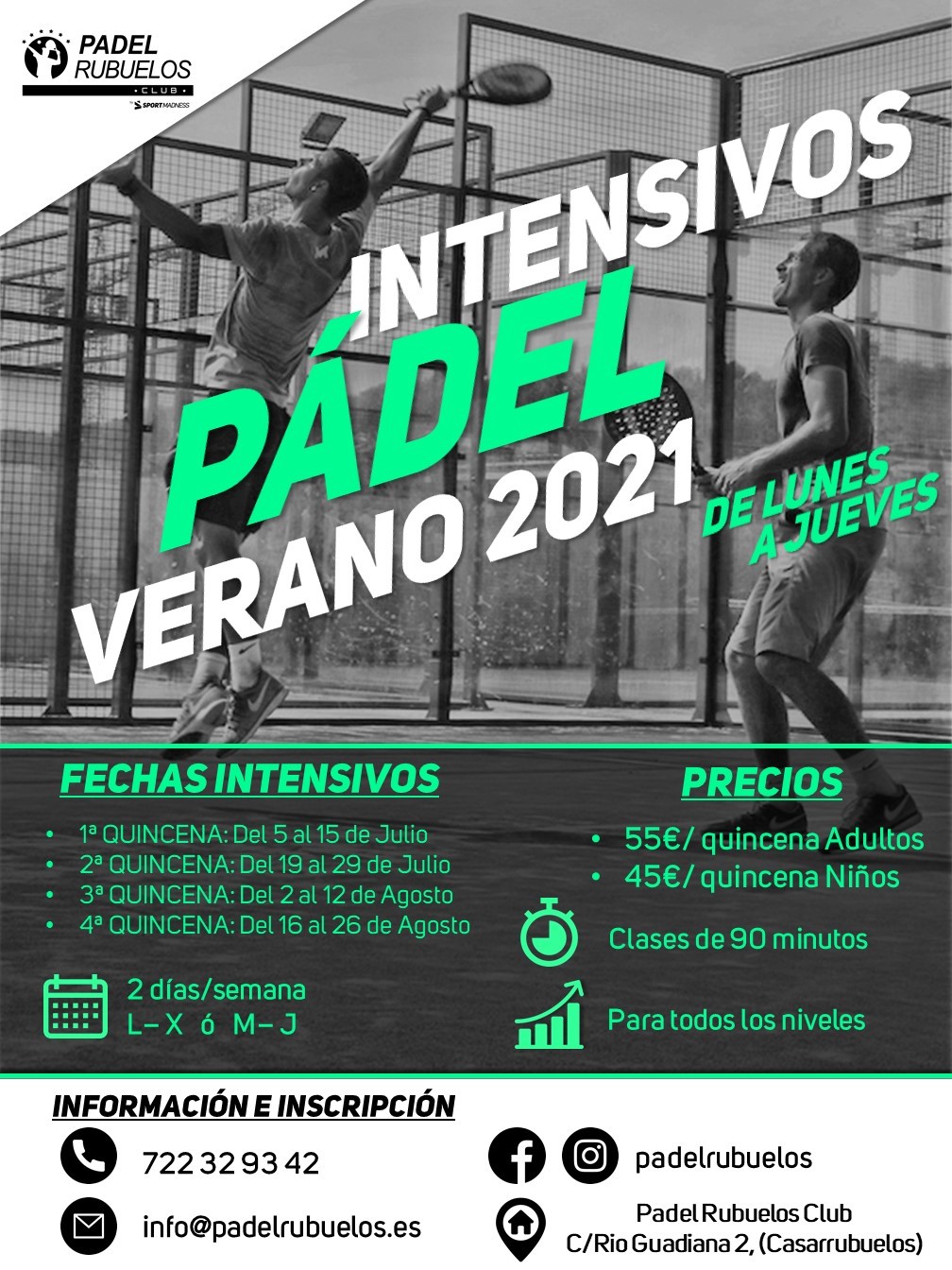 Curso intensivo Pádel Rubuelos