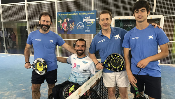 Acto La Caixa y Escuela Padel Integra sevilla