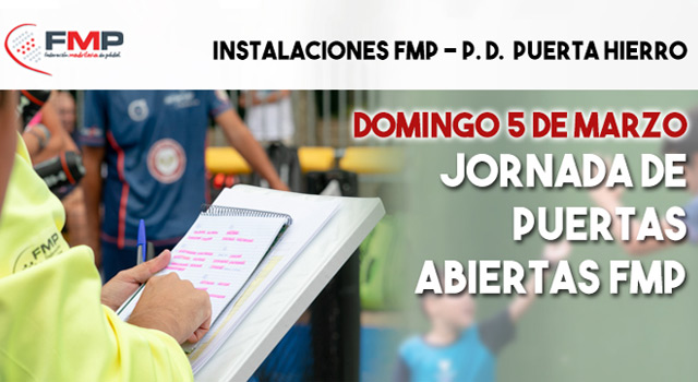 Jornada puertas abiertas marzo FMP 2023